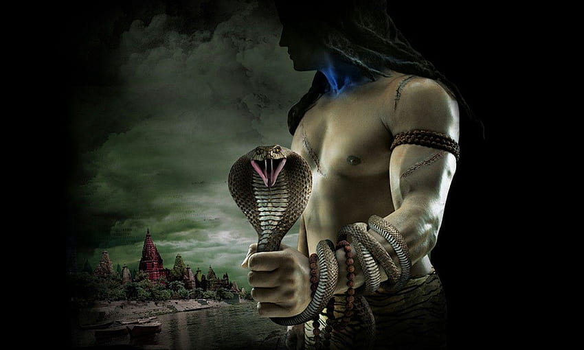 Lord Shiva Catching Naga, lord Shiv 3d HD тапет