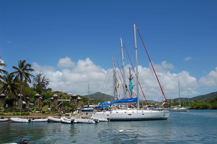 : antigua, caribbean, sailing, yacht, nautical vessel, setting sail HD wallpaper
