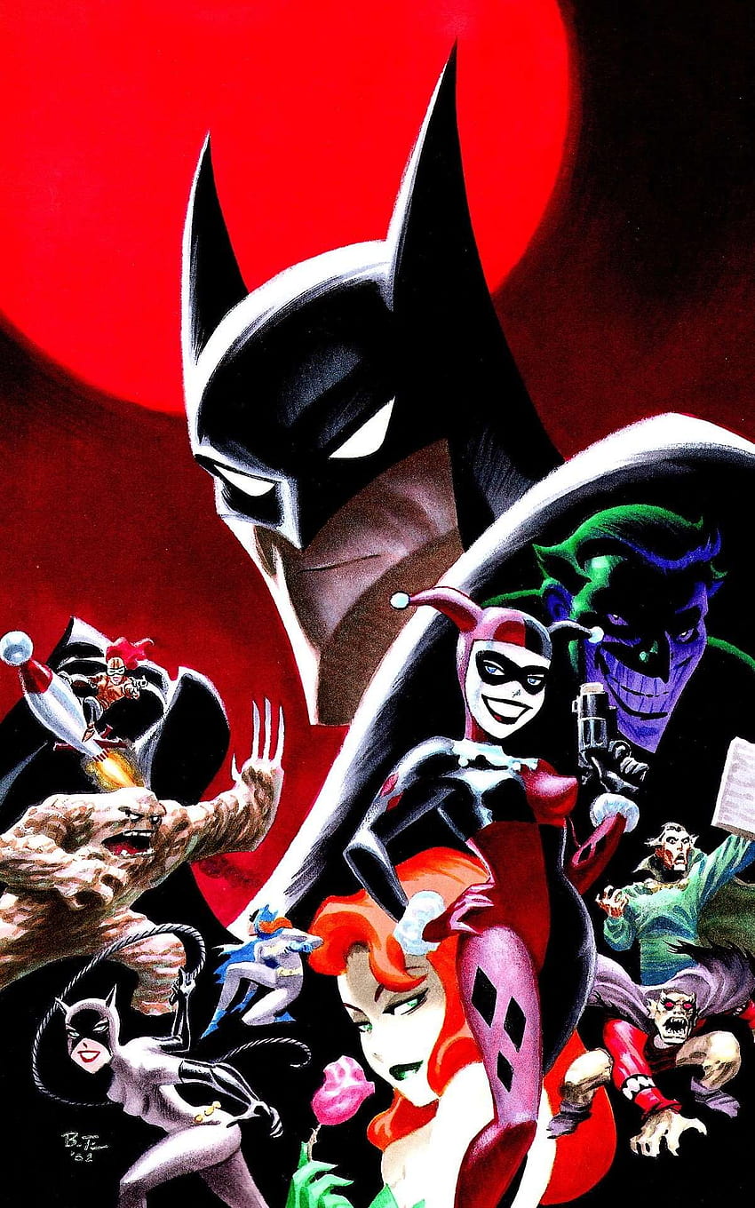 Batman The Animated Series Villains, batman anime HD phone wallpaper