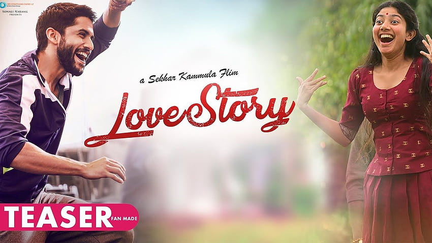 Naga Chaitanya и Sai Pallavi's Love Story Тийзър, направен от фенове HD тапет