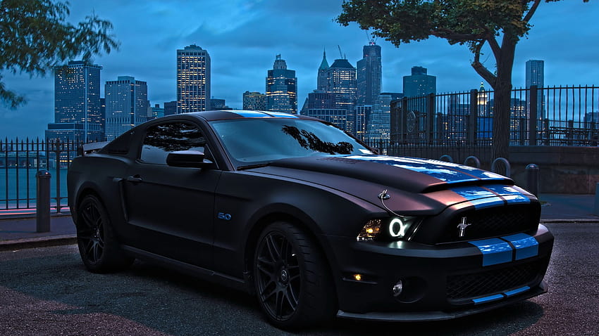 Ford Mustang สีดำ รถยนต์ มัสเซิล คาร์ หรูหรา • For You For & Mobile มัสเซิล คาร์ ปี 2021 วอลล์เปเปอร์ HD