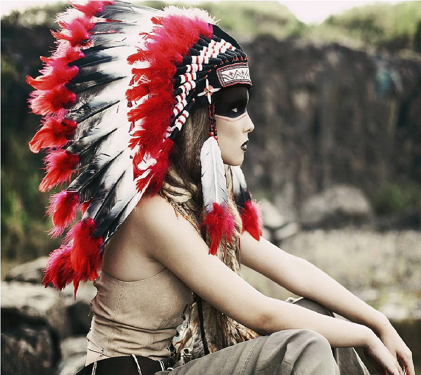 native american girl by ARTIST3000, native american indian women HD wallpaper