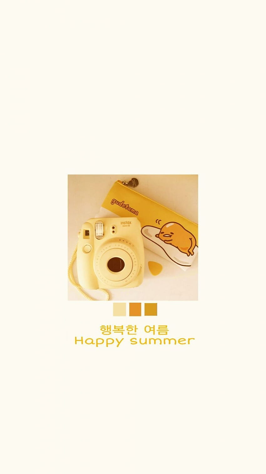 Aesthetic Yellow Happy, gudetama yellow aesthetic wallpaper ponsel HD