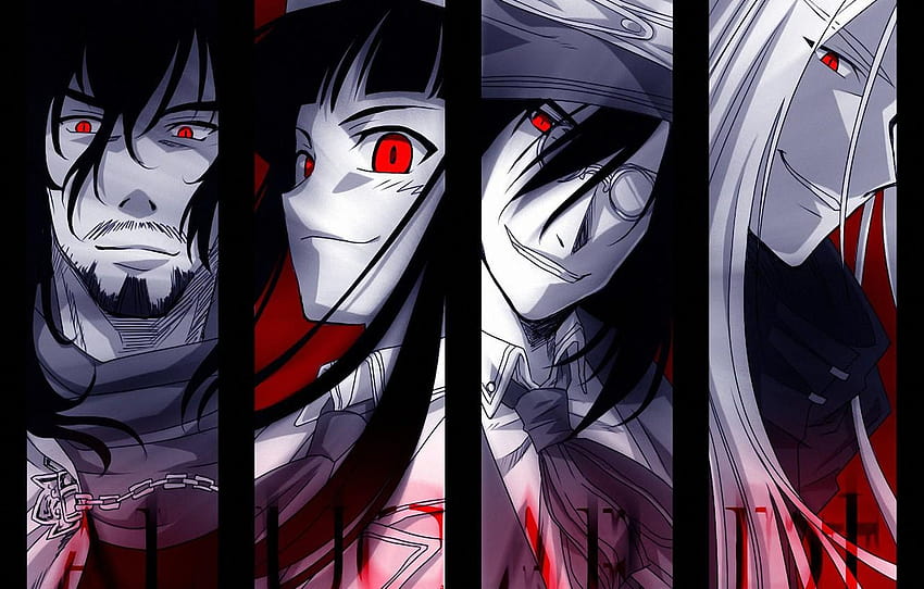 Scarf Glasses Chain Tie Anime Alucard Alucard Anime Hd Wallpaper