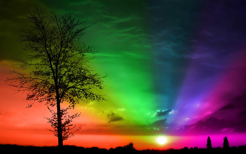 7 Arco-íris, coisas de arco-íris papel de parede HD