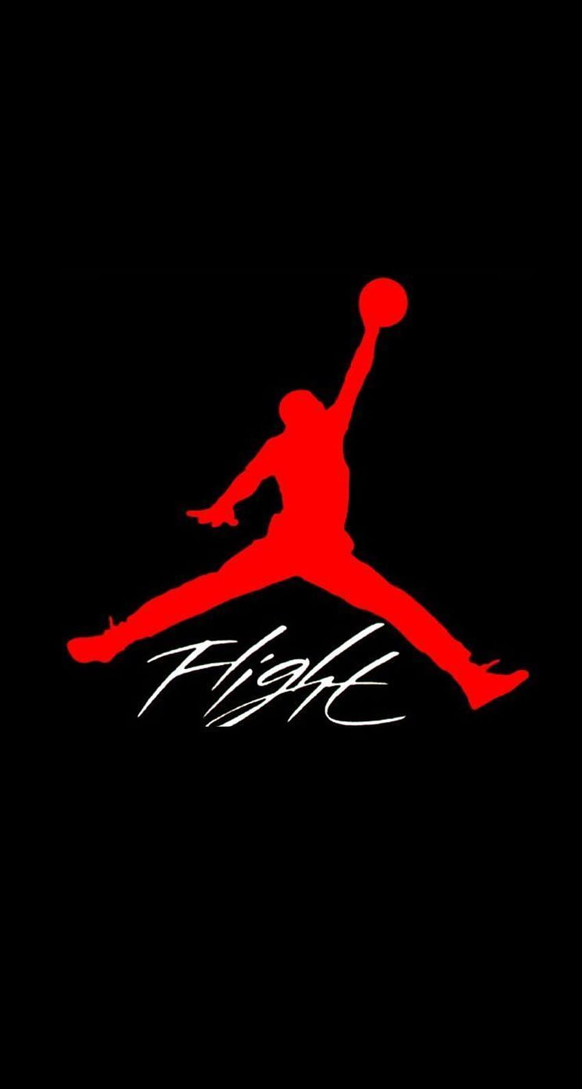 Logo Jordan Flight, logo Jordanii Tapeta na telefon HD