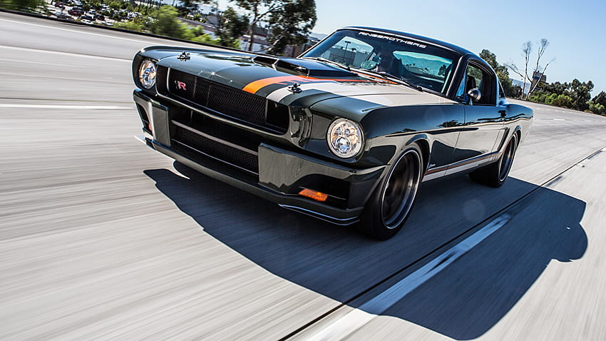 Ford Mustang 1965 Ringbrothers Black Motion auto, mustang 65 HD wallpaper