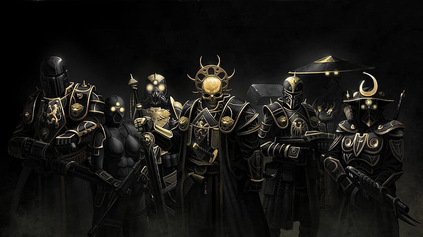 group of Samurai modern warrior E.Y.E: Divine Cybermancy HD wallpaper