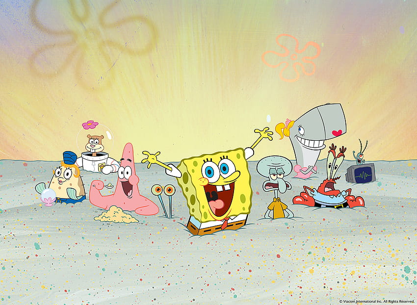 Karakter SpongeBob pasir, spongebob berpasir Wallpaper HD