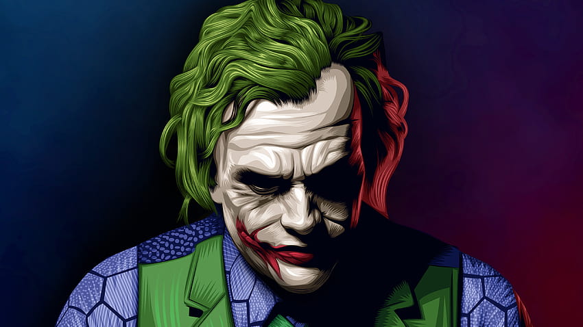 Joker Heath Ledger Illustration Artwork, joker 2019 HD wallpaper
