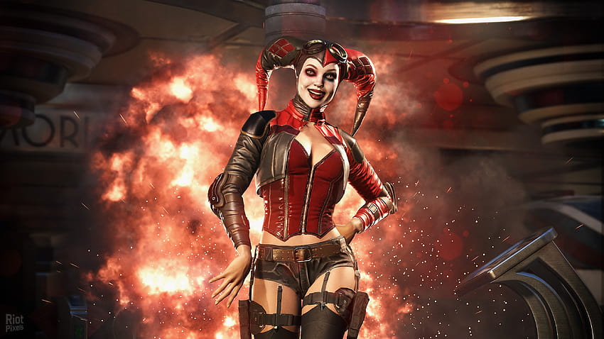 Injustice 2, Harley Quinn, fighting, PC, PlayStation, PS4, Xbox One, Games, harley quinn computer red HD wallpaper