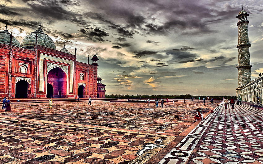 Meczet Taj Mahal w Agrze w Indiach Najlepsze listy podróży Tapeta HD