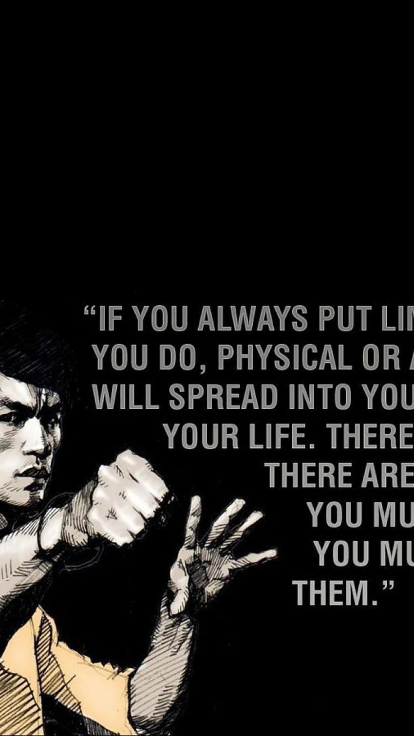 Bruce Lee iPhone, bruce lee quotes mobile HD phone wallpaper