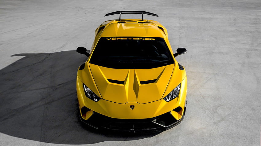 Lamborghini Huracan Performante , Vorsteiner, Yellow, Cars, lamborghini huracan sto Wallpaper HD