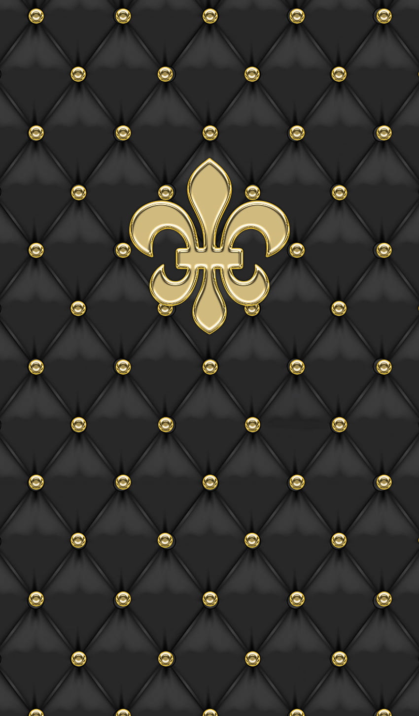 It is a luxury Theme with a black leather gold., luxury leather HD phone wallpaper