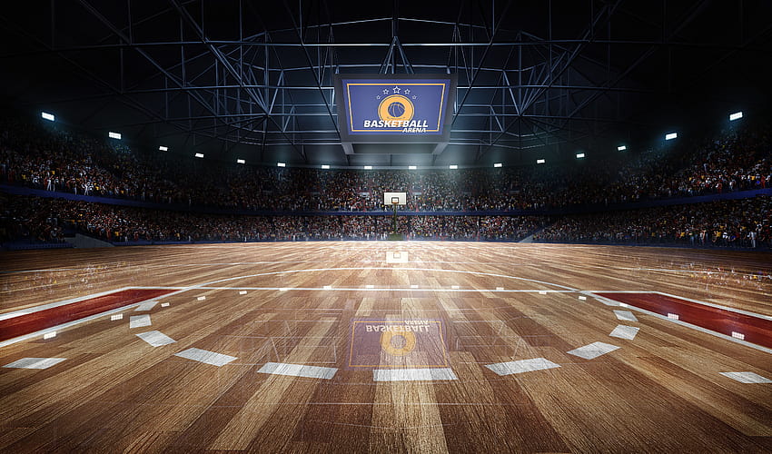 Баскетболна арена, баскетболен стадион HD тапет