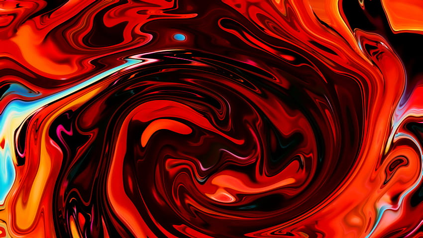 Red Swirl Float Abstract นามธรรมหมุนวน วอลล์เปเปอร์ HD