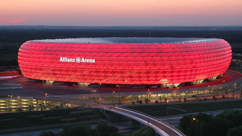 Stadion FC Bayern Monachium w wysokiej rozdzielczości Tapeta HD