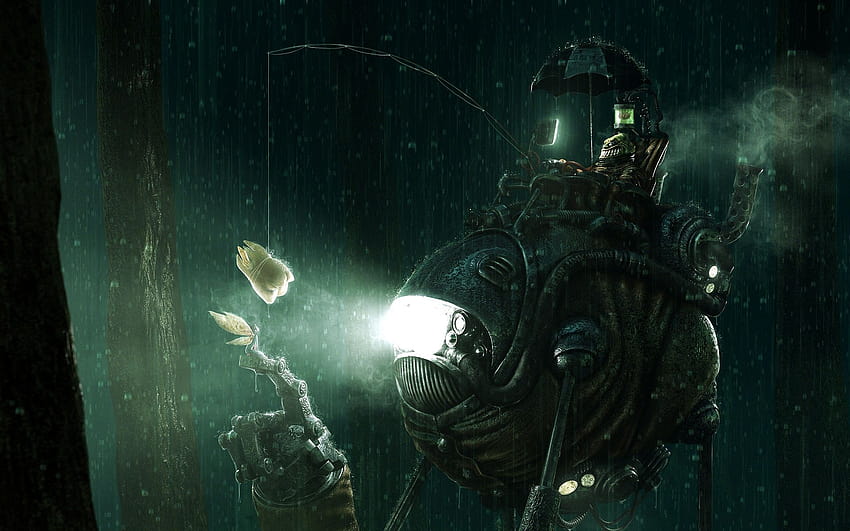 steampunk, Tooth, Rain, Machine, Tooth, Fairy, Fairy / and Mobile Backgrounds HD wallpaper