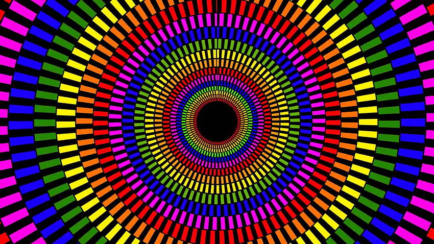 Ilusões de ótica coloridas, ilusões mentais papel de parede HD