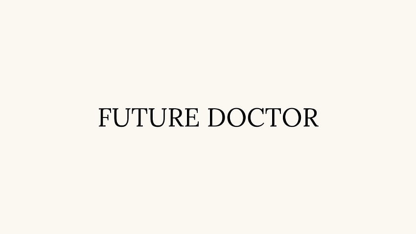 zukünftiger Arzt HD-Hintergrundbild