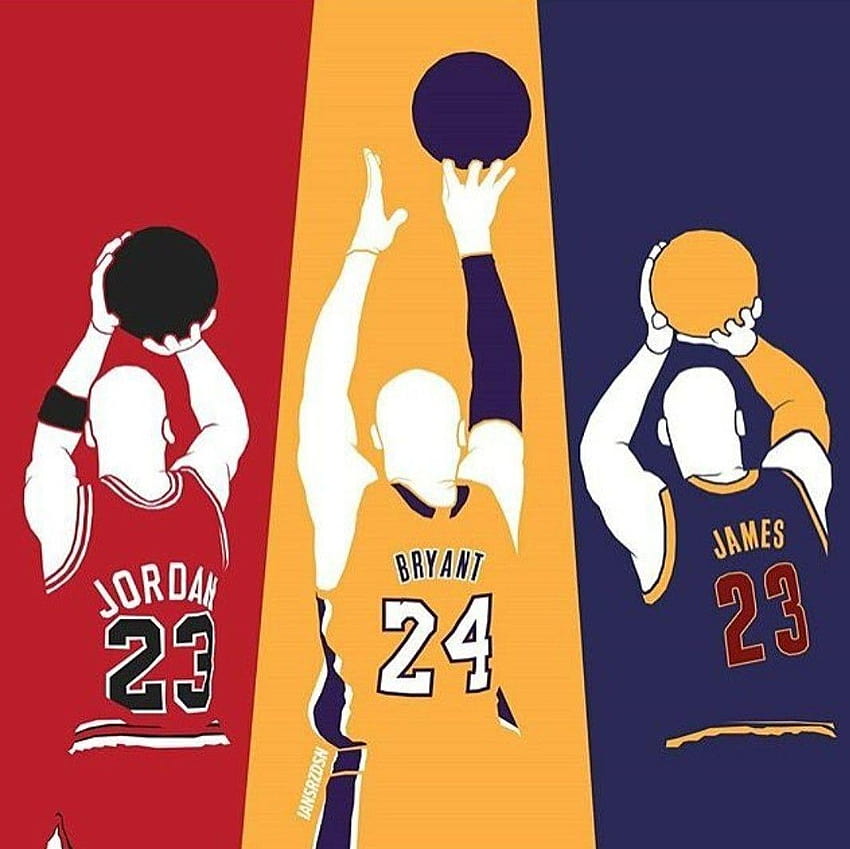 Dibujos animados de kobe, kobe y james fondo de pantalla