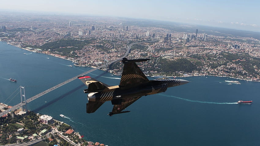 Istanbul, Turkey, Jet, Bosphorus ...wallup, soloturk HD wallpaper