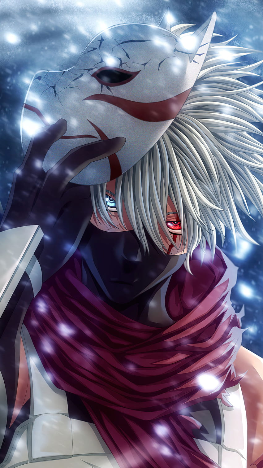 Kakashi drawing, anime, naruto, HD phone wallpaper