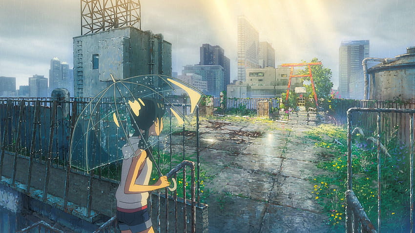 Weathering With You' Review: Letting the Sun Shine In, аниме makoto shinkai style 3120x1440 HD тапет
