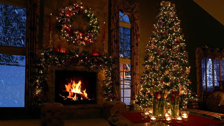 クリスマスの暖炉 Gif 1920x1080, クリスマスの暖炉 1920x1080 高画質の壁紙