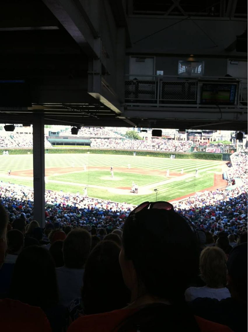 Wrigley field, section 219, domicile des Chicago Cubs Fond d'écran de téléphone HD