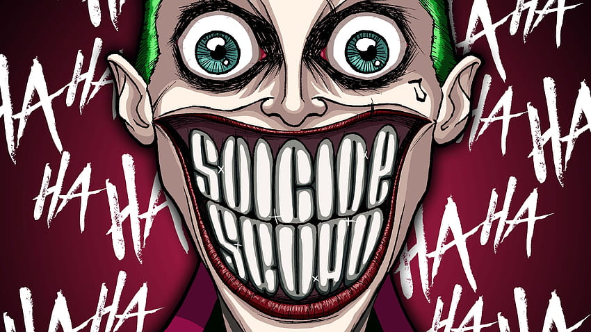 Joker del Escuadrón Suicida publicado por Ryan Walker, caricatura del escuadrón suicida fondo de pantalla
