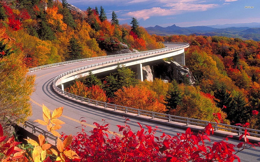 Blue Ridge Parkway à l'automne Fond d'écran HD