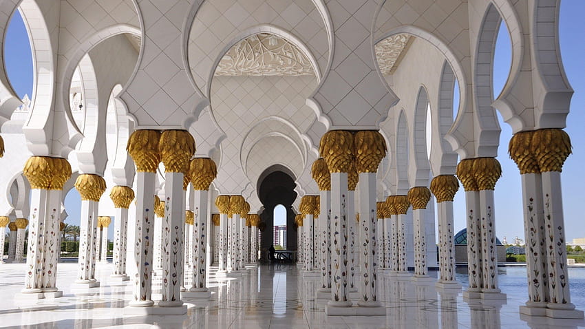 3840x2160 Sheikh zayed mosque, Abu dhabi, united arab emirates HD wallpaper