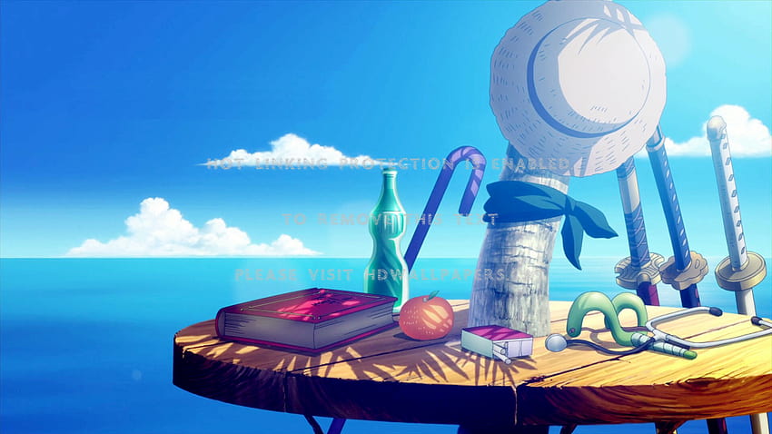straw hat pirates cain slingshot sunny soul, one piece sunny HD wallpaper