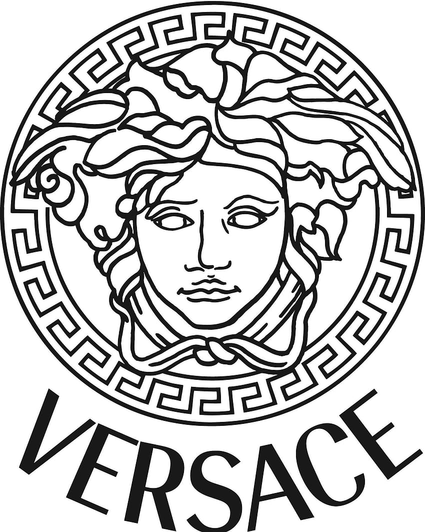 Versace Medusa Gold Vinyl Sticker Decal *3 размера* Лаптоп за стена на броня, срещу versace HD тапет за телефон