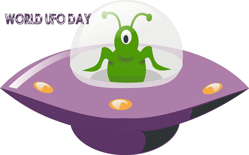 Welt UFO Tag Unidentifiziertes Flugobjekt Untertasse Clipart HD-Hintergrundbild
