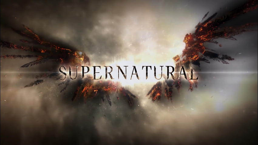 Supernatural TV Series Logo HD wallpaper