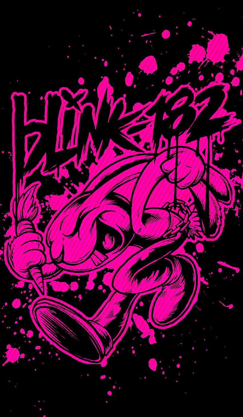 Logotipo de Blink 182, teléfono de Blink 182 fondo de pantalla del teléfono