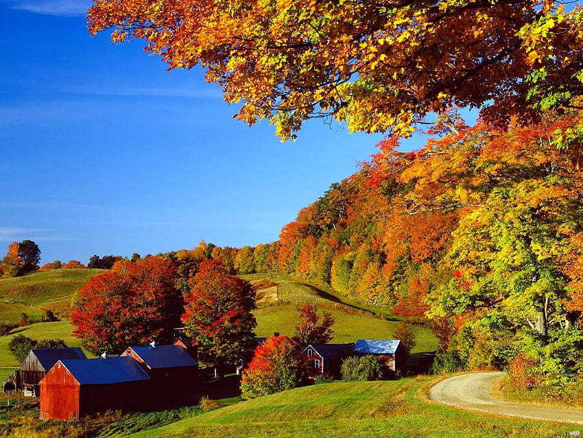 Fall For Android Group, english village autumn HD wallpaper | Pxfuel