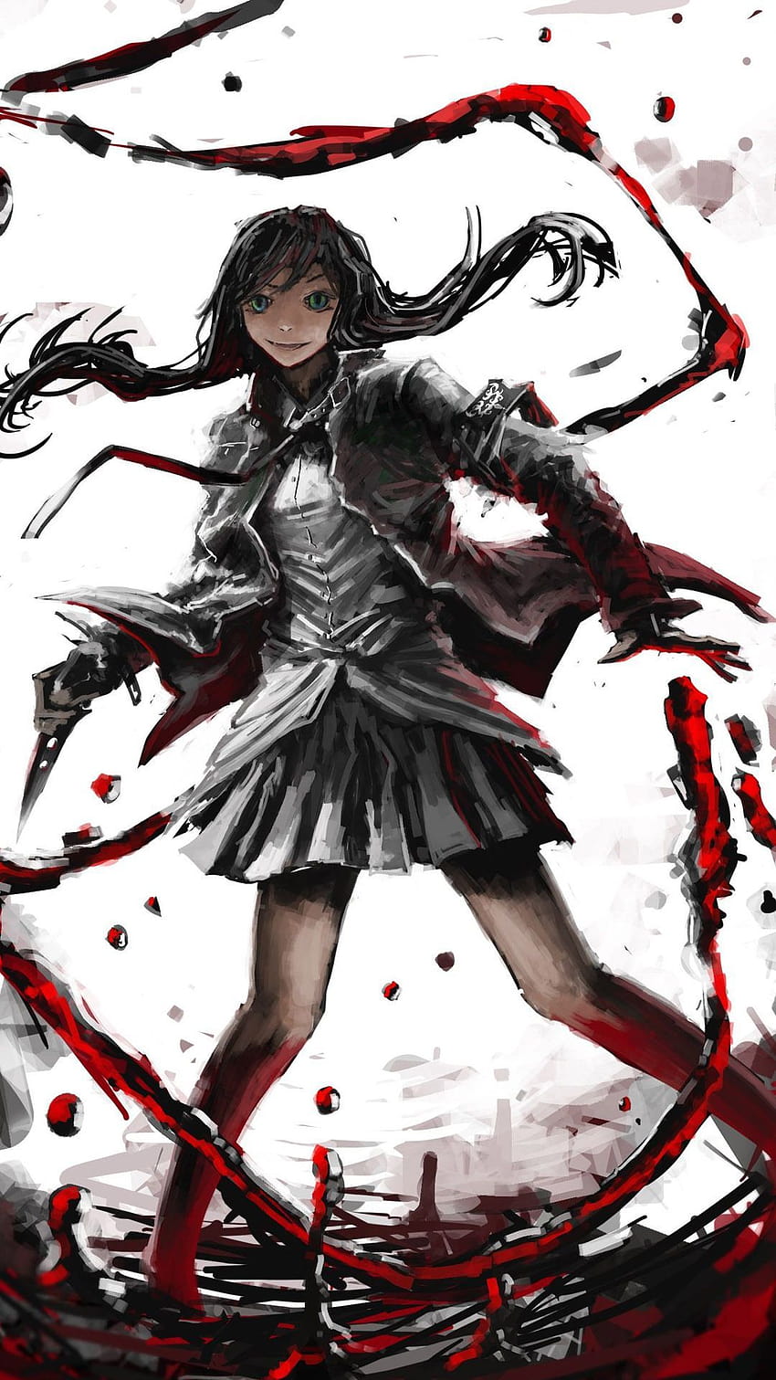 Przypnij do Anime gore & Creepypasta, anime girl killer Tapeta na telefon HD