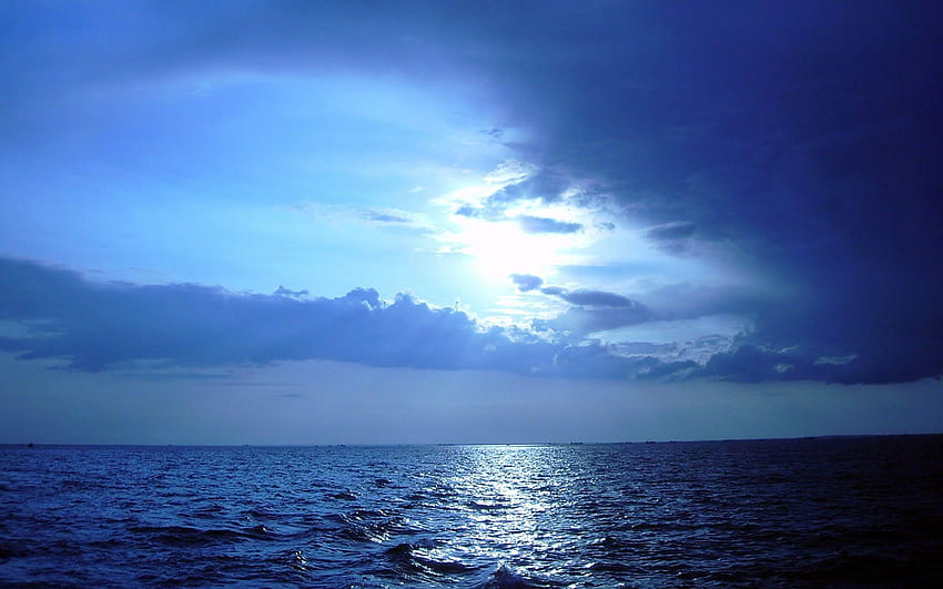 Oceans: Reflection Solstice Clouds Summer Ocean Nature Blue Twilight, summer solstice HD wallpaper