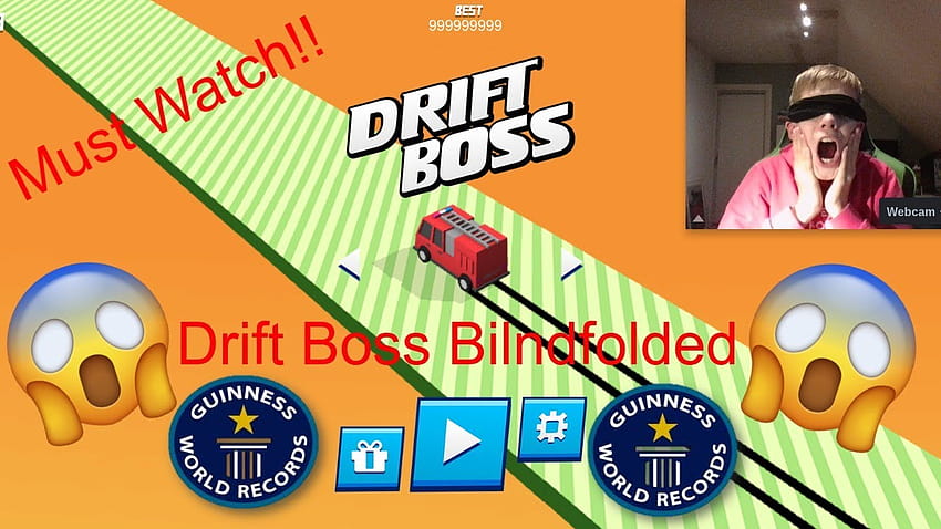 TRYING DRIFT BOSS BLINDFOLDED!!!!!! New World Record!?!?! Drift Boss Y8 Game HD wallpaper