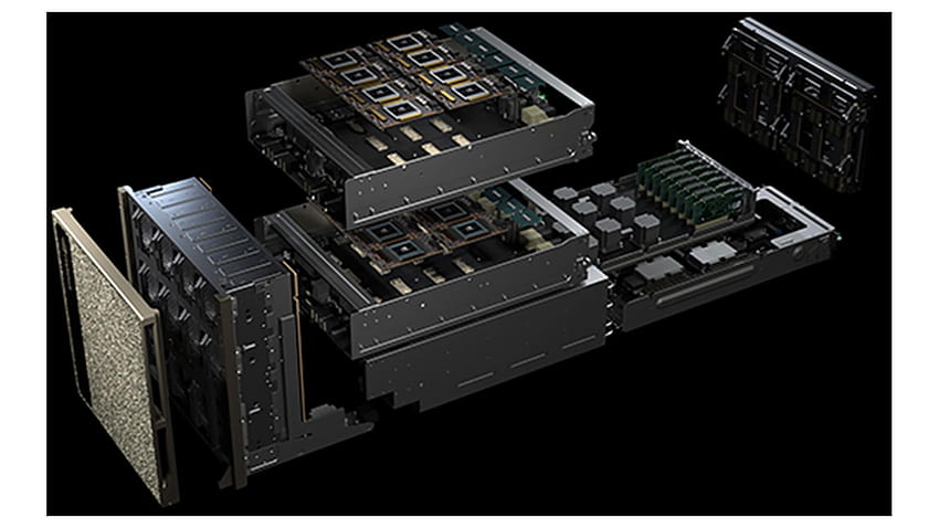 NVIDIA DGX A100 kann GA100-GPUs mit bis zu 16 Ampere aufrüsten, um Deep-Learning-Dominanz zu erzielen HD-Hintergrundbild
