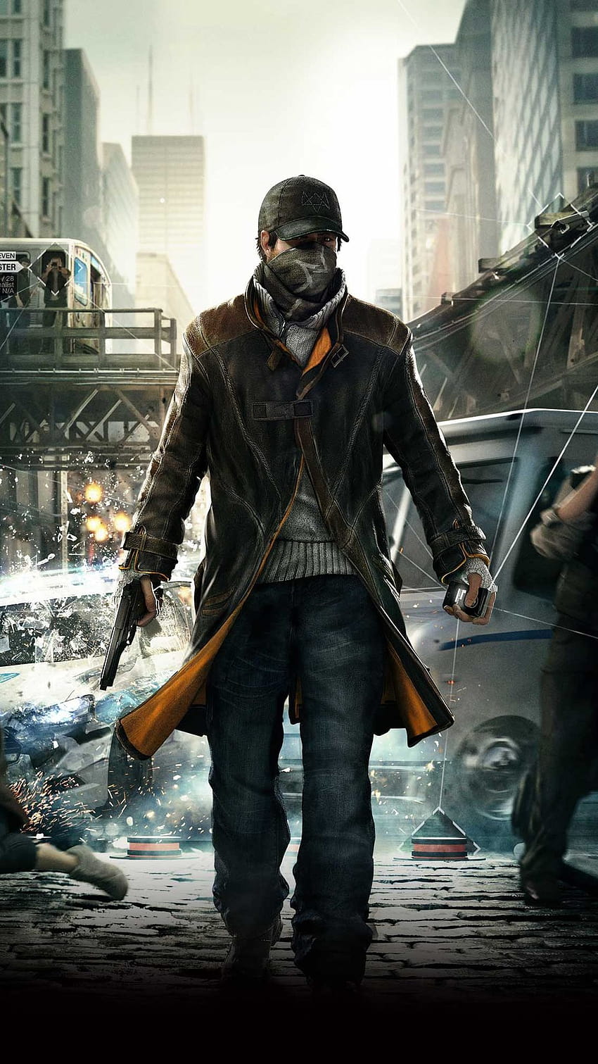↑↑TAP AND GET THE APP! For Geeks Watch Dogs Aiden Pearce Black Weapon Games iPhone 6 plus HD phone wallpaper