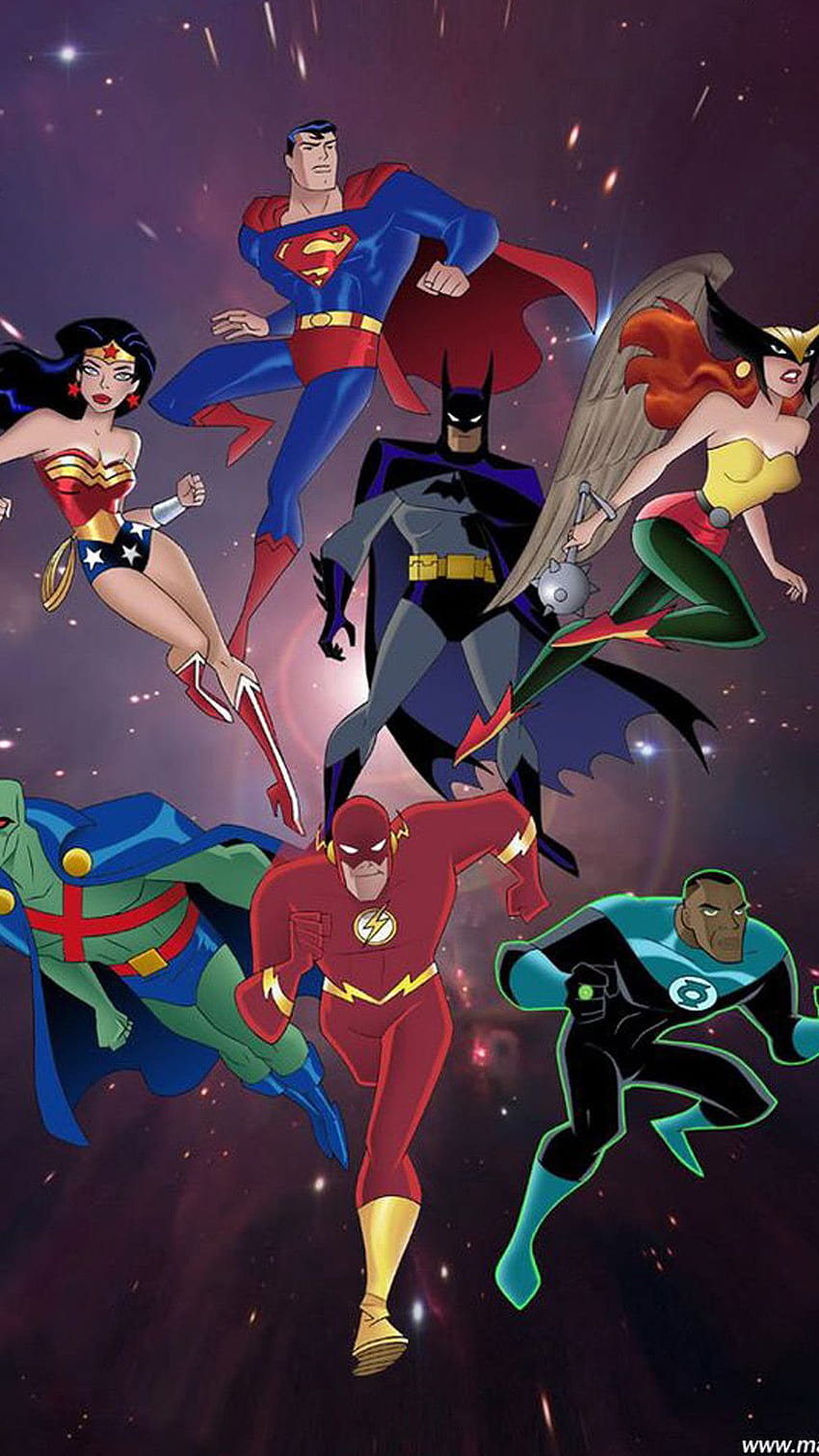 Justice League Phone, justice league animated HD phone wallpaper | Pxfuel