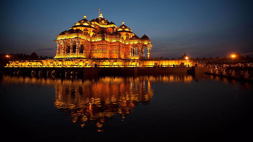 Mandir Moods – Swaminarayan Akshardham Nuova Delhi Sfondo HD
