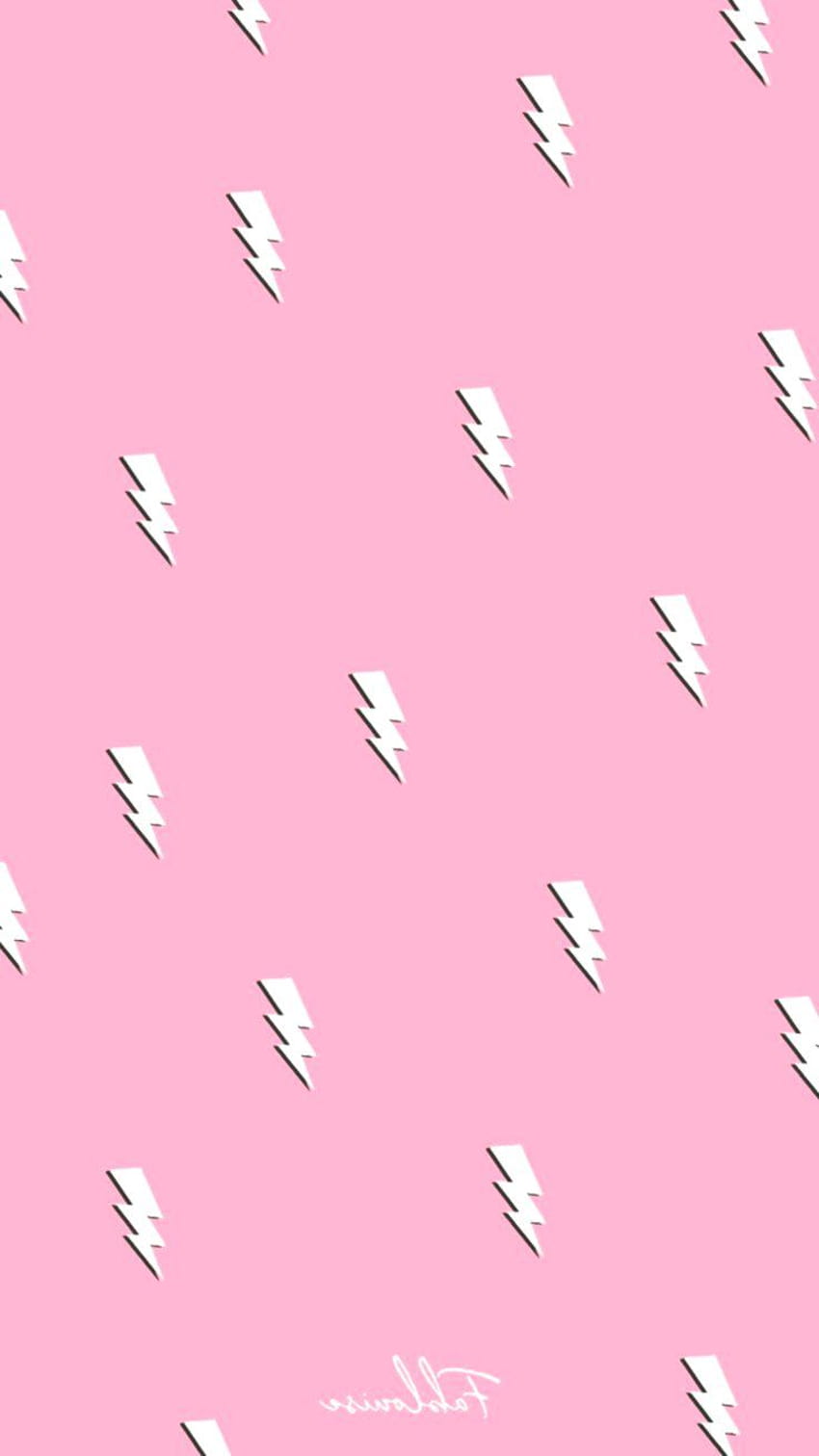 Lightning bolts seamless pattern in cartoon comic style Thunder lights  wallpaper Bright pink background 24672867 Vector Art at Vecteezy