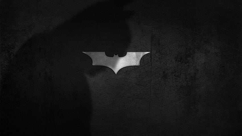 Batman Symbol, batman logo black and white HD wallpaper