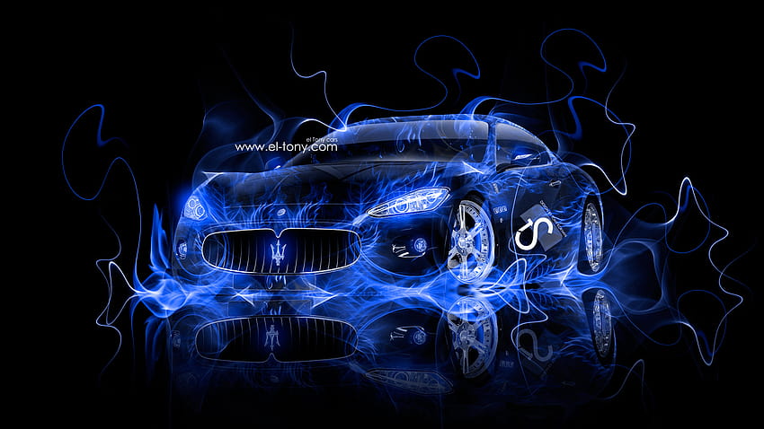 4 Neon Car, light up cars HD wallpaper